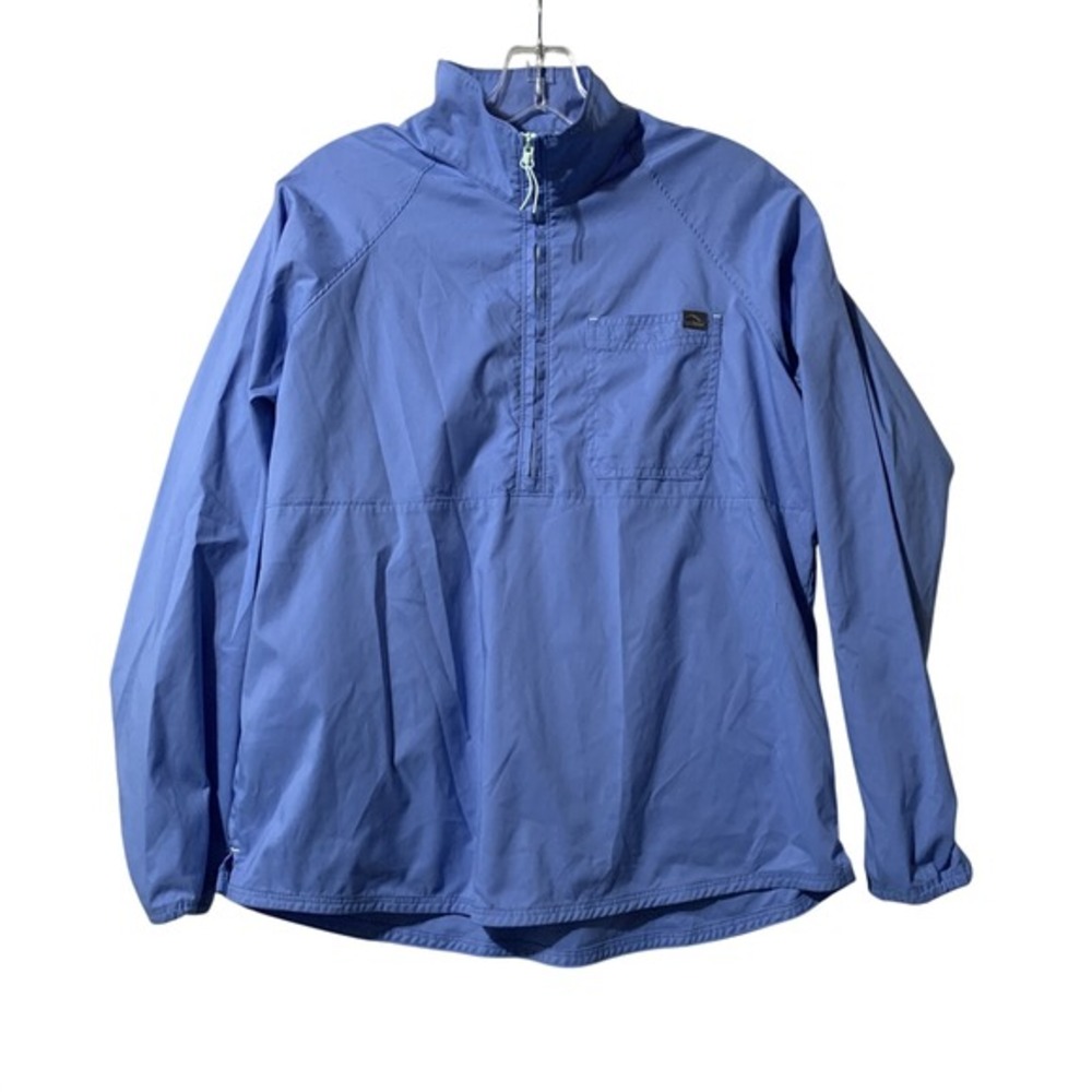 L.L.Bean‎ Pullover Jacket Mens Sm Blue Half Zip Windbreaker Outdoor Lightweight